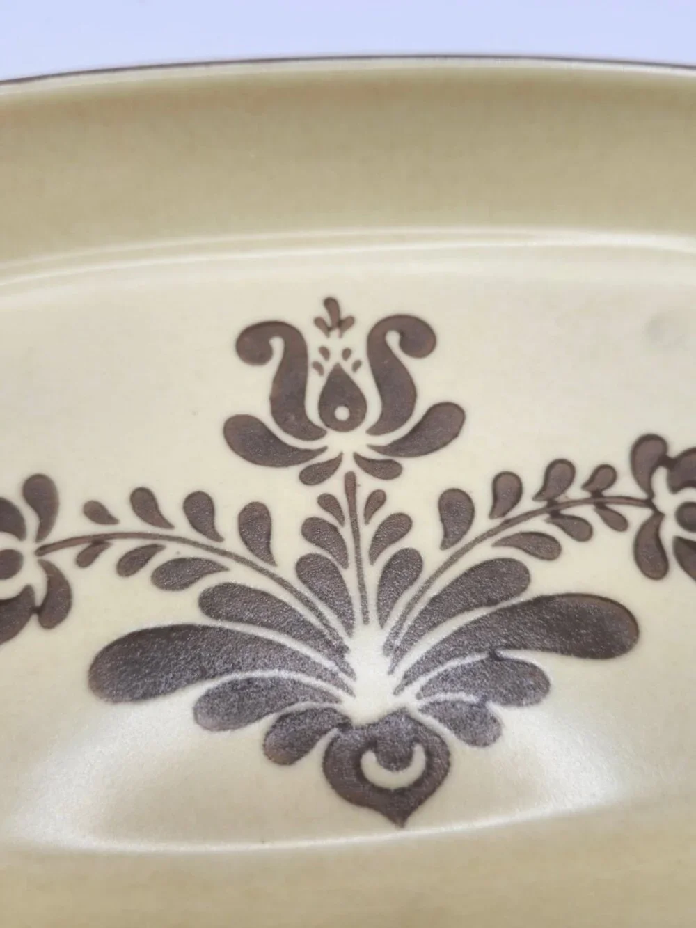 Vintage Pfaltzgraff China Oval Dish in Village Pattern